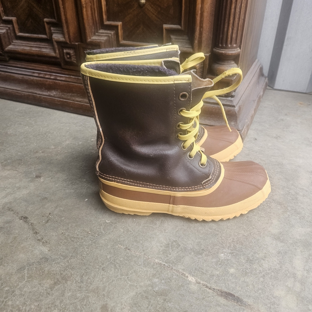 Sorel Brown and Yellow Men's Boots